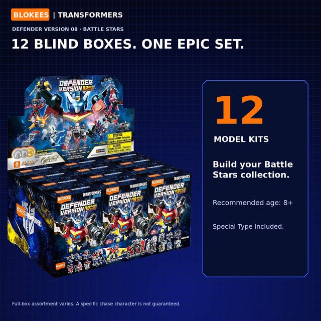 Blokees Transformers Defender V08 Battle Stars 12 Pack collection overview