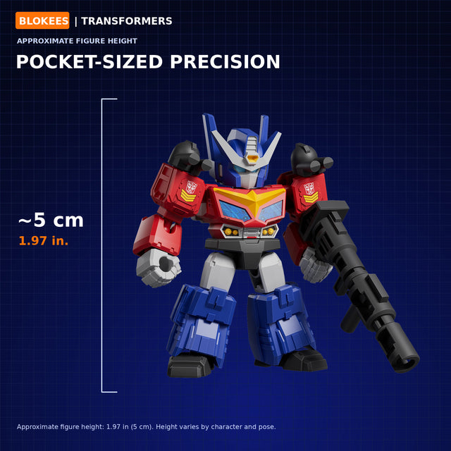 Blokees Transformers Defender V08 Battle Stars approximate figure dimensions