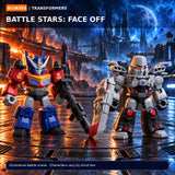 Blokees Transformers Battle Stars articulated figures posed in an action battle scene
