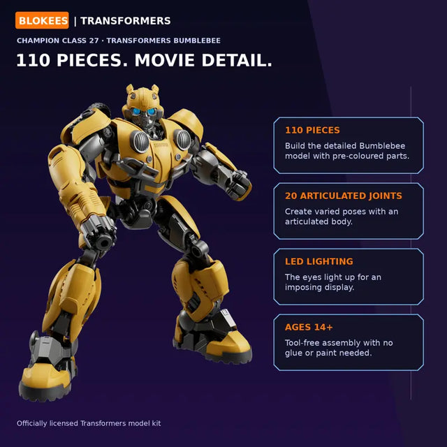 Transformers Bumblebee Movie Blokees Champion Class 27 building kit
