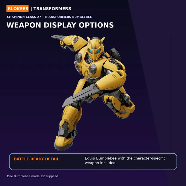Blokees Bumblebee Champion Class 27 Transformers model kit