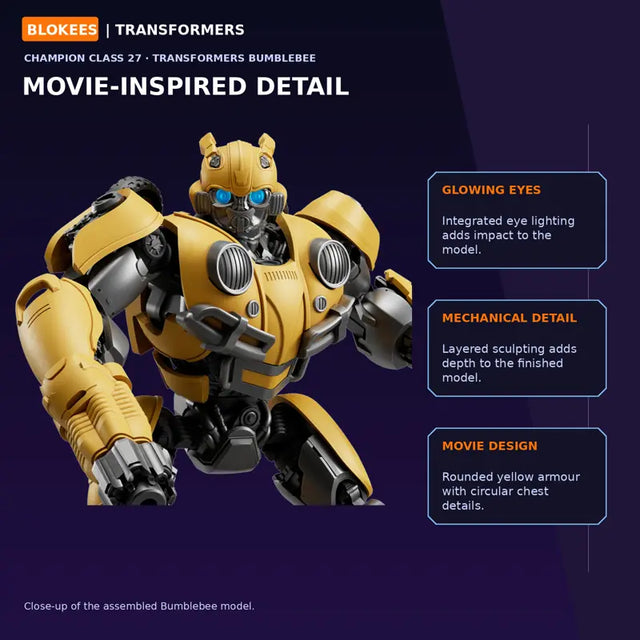 Transformers Bumblebee Movie buildable Bumblebee figure by Blokees