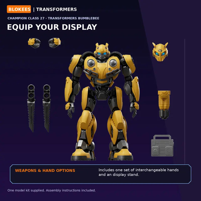 Blokees Transformers Bumblebee Champion Class collectible model
