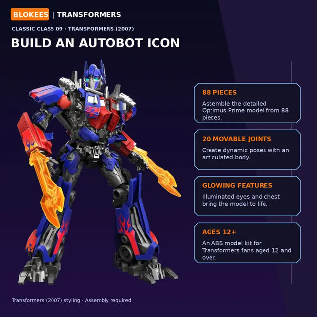 Blokees Optimus Prime 2007 Transformers Classic Class collectible figure