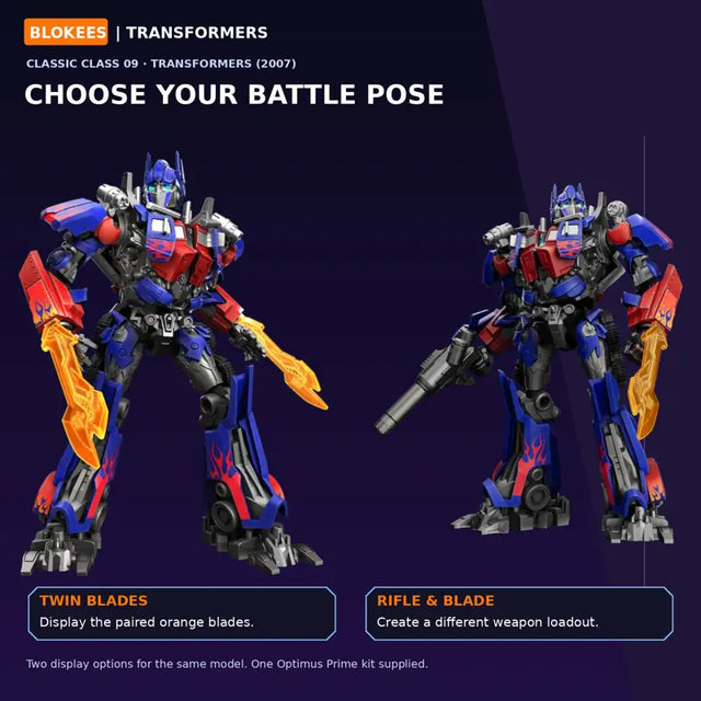 Transformers Optimus Prime 2007 Blokees articulated model figure
