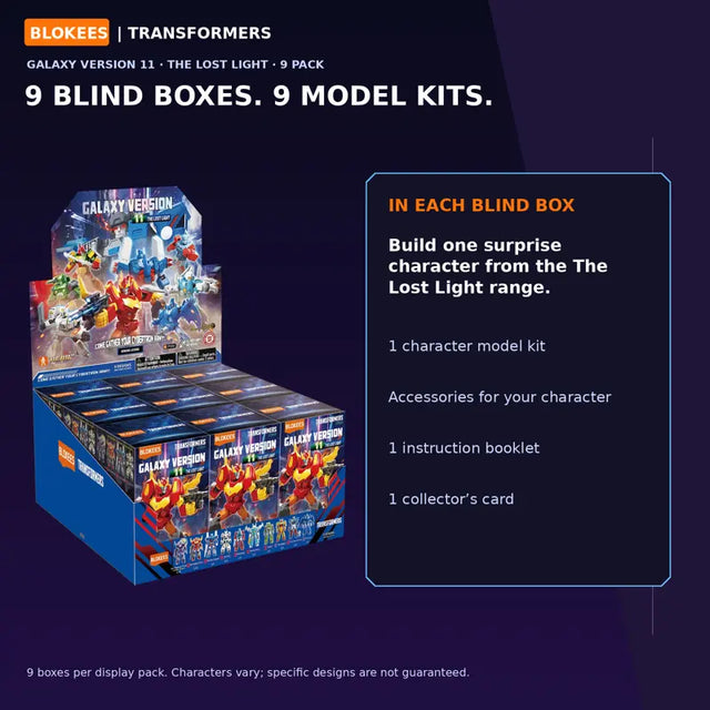 Transformers Galaxy Version V11 The Lost Light – Blokees model kit assortment