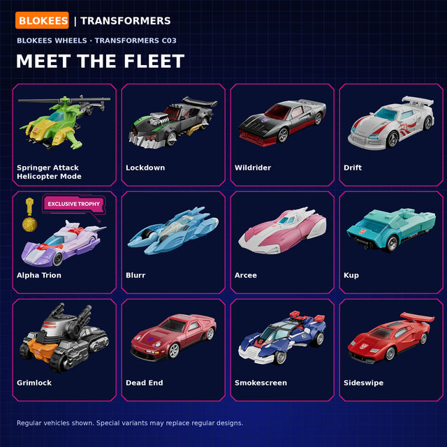 Blokees Wheels Wreck'N Rule 2 regular Transformers vehicle models