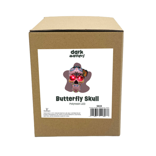 Butterfly skull LED horror lamp gothic home decor decorative lighting packaging