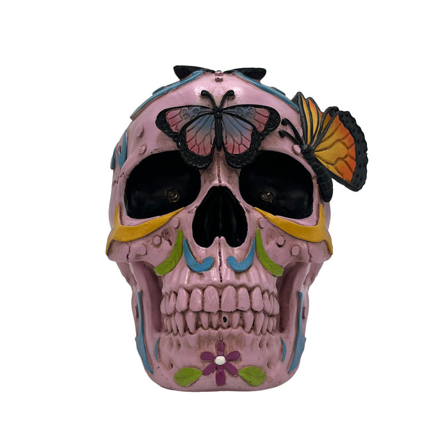 Butterfly skull LED horror lamp gothic home decor decorative lighting
