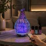 Cello - Infinity 3D Ultrasonic Diffuser with 3 Mixology Oils & Remote