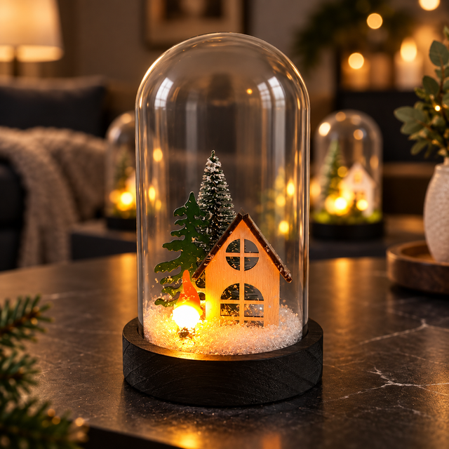 Gleneagles FireGlow LED USB Flame Glass Dome