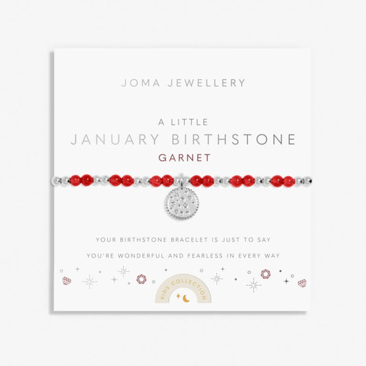 Joma Jewellery Bracelet - Children's A Little 'January' Birthstone