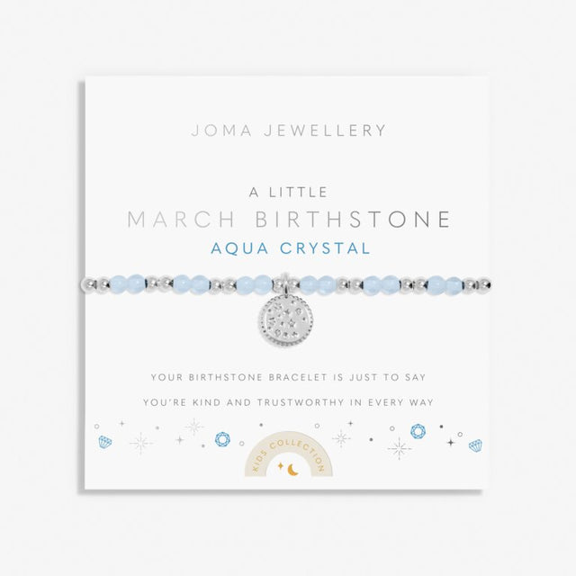 Joma Jewellery Bracelet - Children's A Little 'March' Birthstone