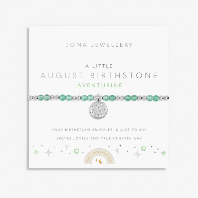 Joma Jewellery Bracelet - Children's A Little 'August' Birthstone