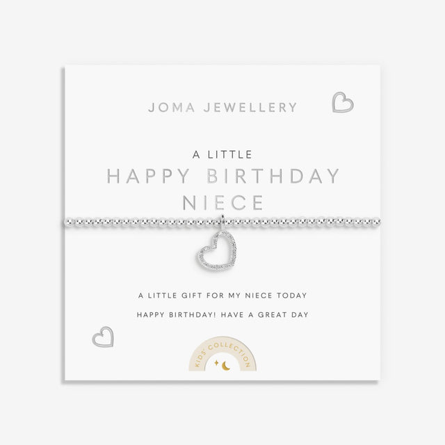 Joma Jewellery Kids' Bracelet - Happy Birthday Niece - A Little