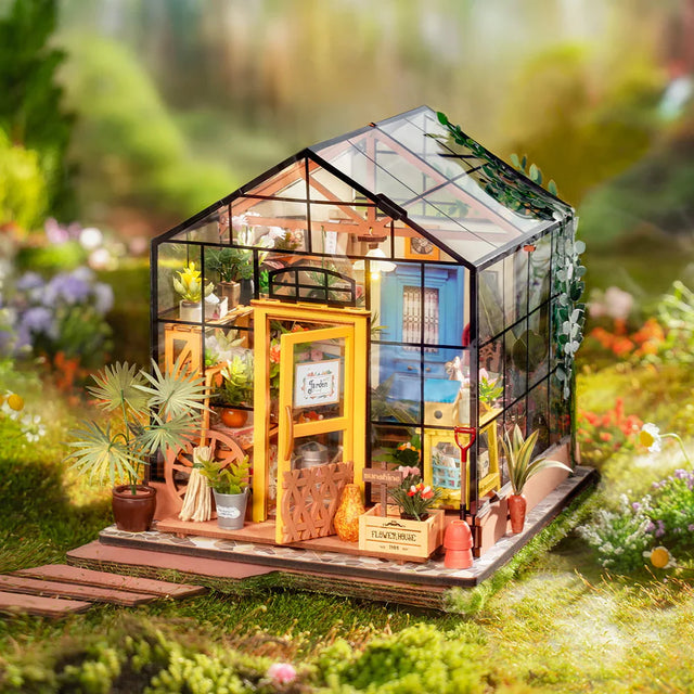 ROBOTIME Cathy's Flower House DIY Model Kit