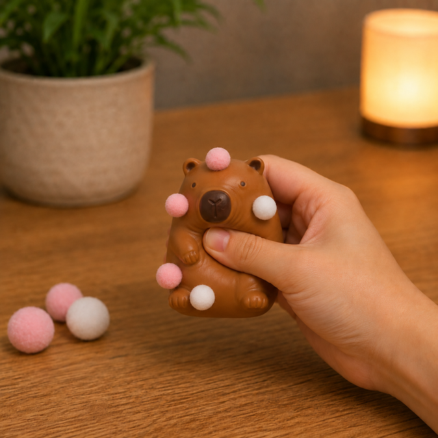 Capybara sensory fidget toy for stress relief, sensory play and collecting