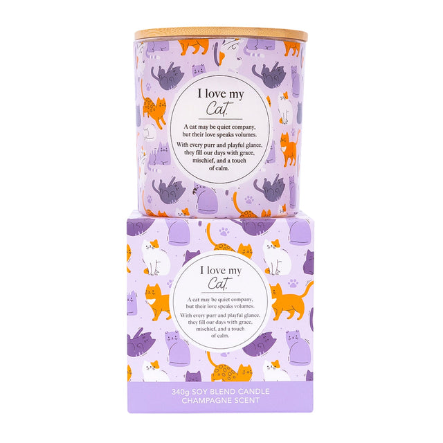 Splosh 340g cat candle suitable as a thoughtful gift for cat lovers