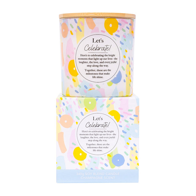 Colourful Splosh celebration candle for achievements and special milestones