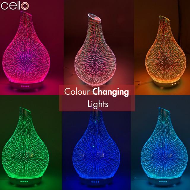 Cello Infinity 3D essential oil diffuser with LED lighting