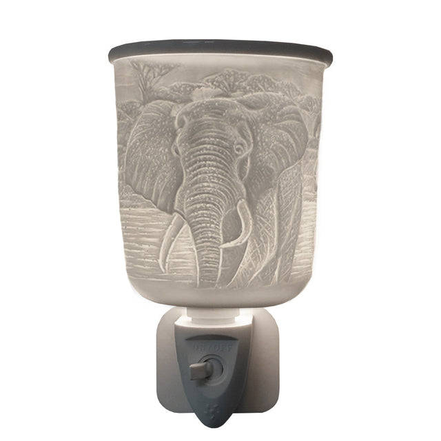 Cello porcelain elephant plug-in electric wax melt burner