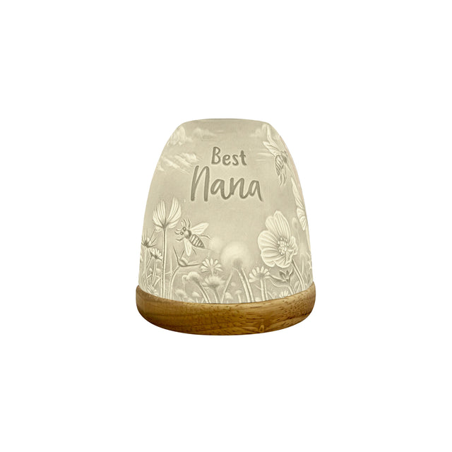 Tall porcelain tealight holder gift for Nana