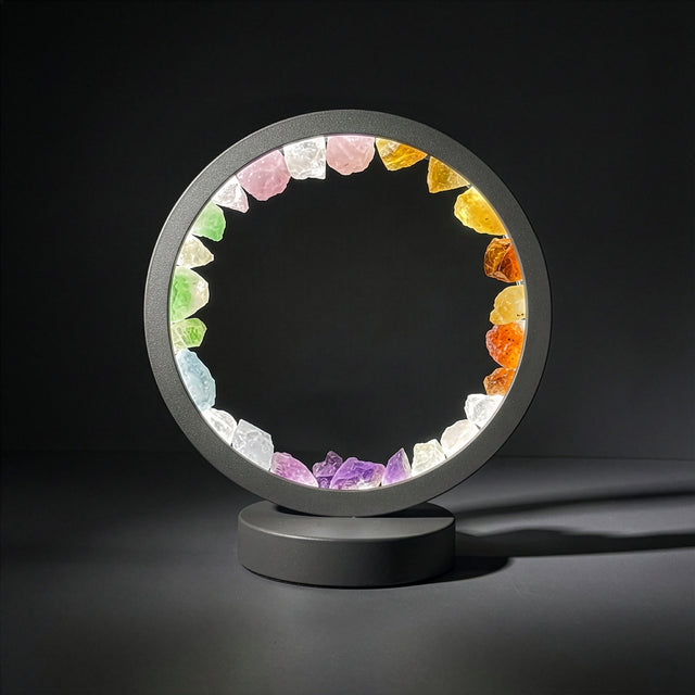 Gleneagles - (Grey Frame) Circle Earth LED Lamp - Chakra