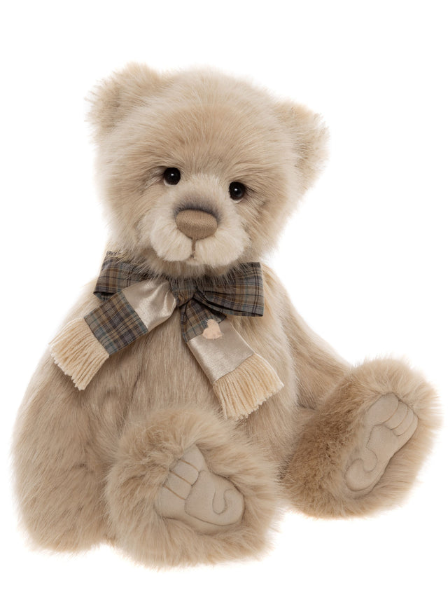 Charlie Bear Jakub Plumo 2026 limited edition collectible teddy bear with scarf