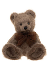 Oak Charlie Bear plush teddy with bow accessory