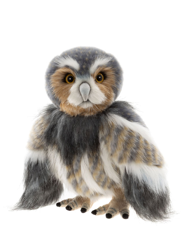 Charlie Bear Wing Commander Swift plush owl from the 2026 Flights of Fancy collection