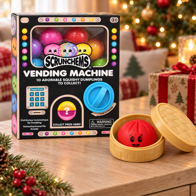 Christmas Dumpling Gift Bundle with 10-pack vending machine and one red dumpling