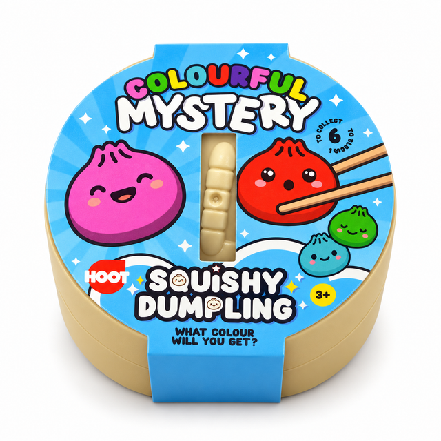 Colourful Mystery Squishy Dumpling in original packaging