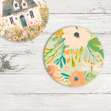 Splosh Cottage Grove Floral ceramic coaster displayed with other ceramic coasters in the collection.