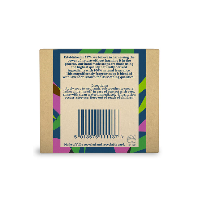 Cruelty free lavender soap suitable for everyday cleansing
