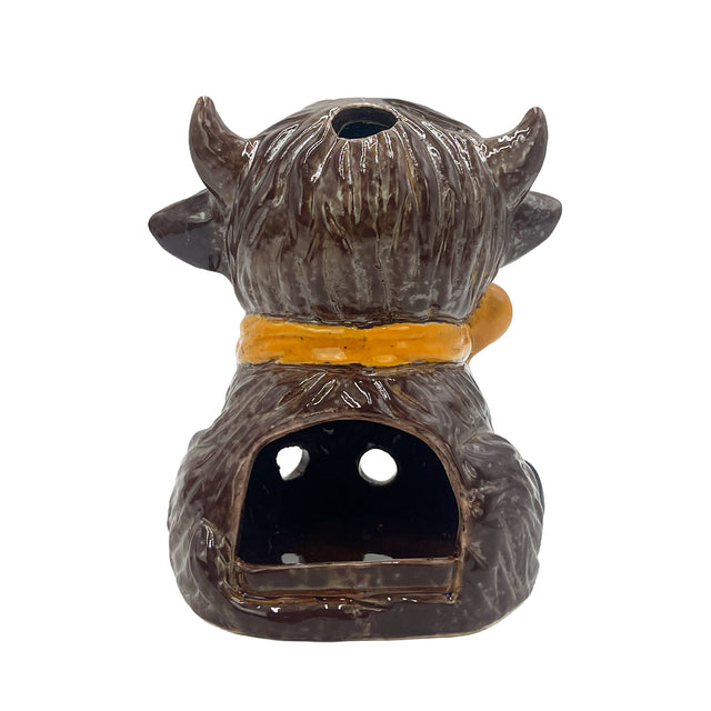 Dark Matters highland cow candle holder decorative home accessory