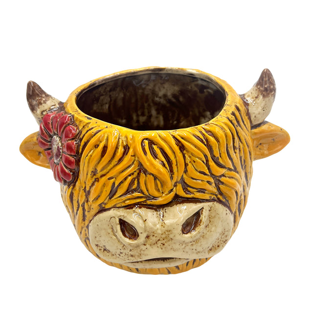 Dark Matters highland cow pot decorative home decoration planter
