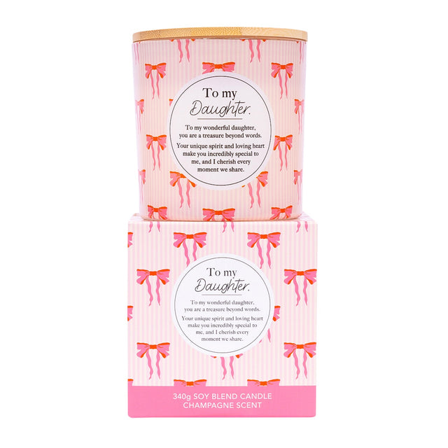 Meaningful scented candle suitable as a birthday gift for daughter