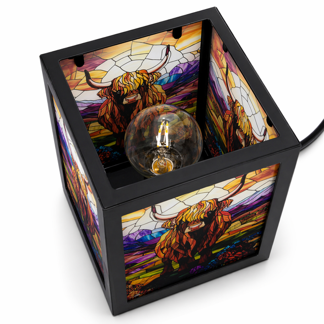 Decorative highland cow wax burner living room decor cosy scent diffuser