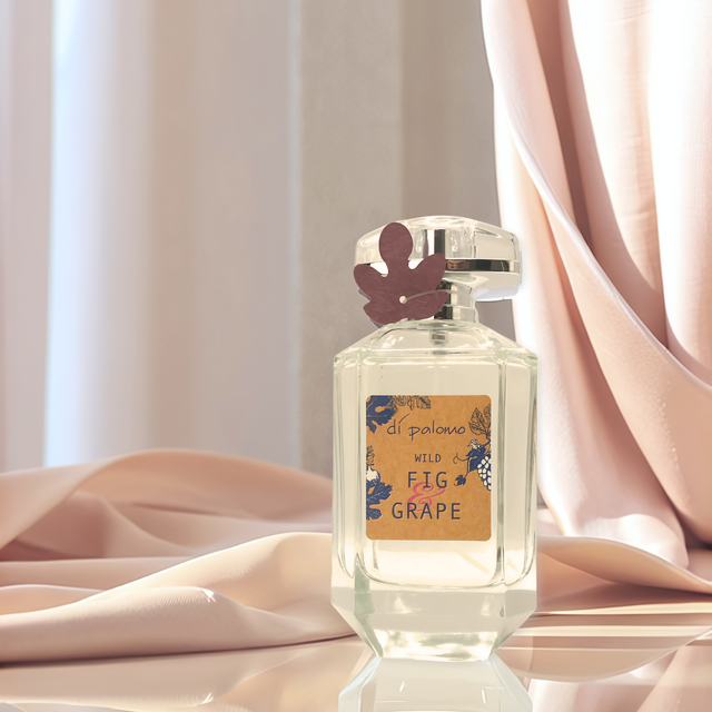 Di Palomo Wild Fig and Grape fruity floral perfume lifestyle image