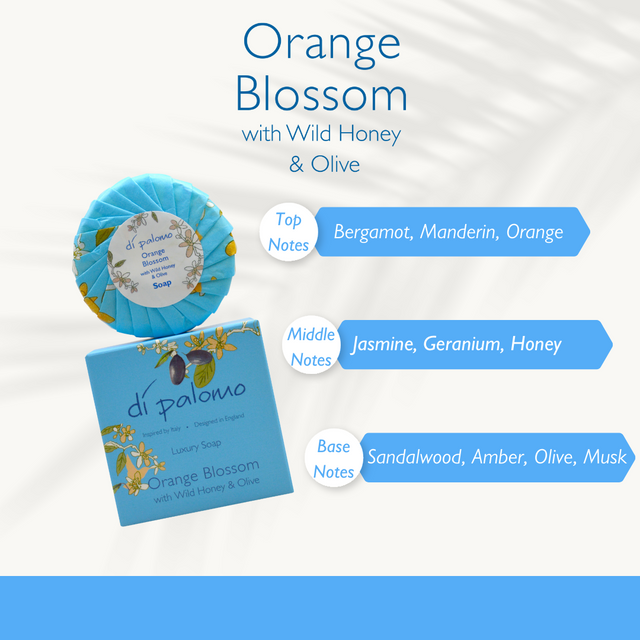 Di Palomo Orange Blossom & Honey Luxury Soap Bar 100g – product gallery view 5