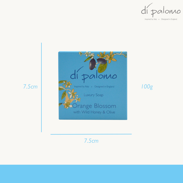 Di Palomo Orange Blossom & Honey Luxury Soap Bar 100g – product gallery view 6