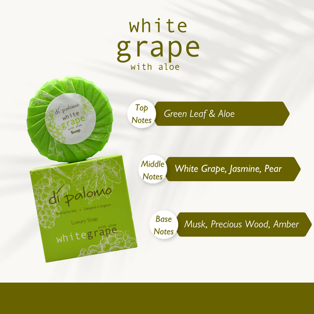Di Palomo White Grape & Aloe Luxury Soap Bar 100g - gallery view 5