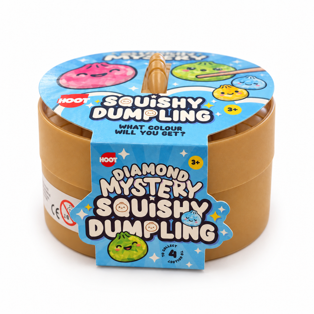 Diamond Mystery Squishy Dumpling toy in its retail packaging