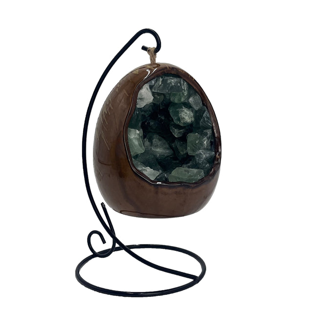 LED dinosaur egg lamp green fluorite bedside light for bedroom decor 