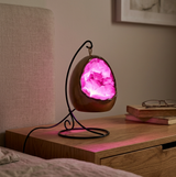 LED dinosaur egg lamp rose quartz bedside light for bedroom decor 