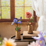 DIY wooden flower model kit Rowood iris in pot
