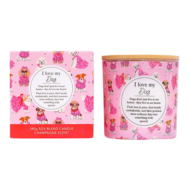 Splosh dog-themed candle suitable as a thoughtful dog mum gift