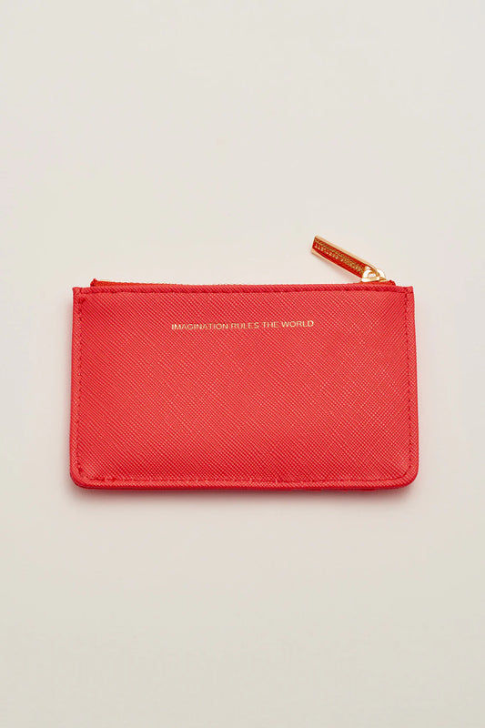 Estella Bartlett Card Purse Coral Saffiano