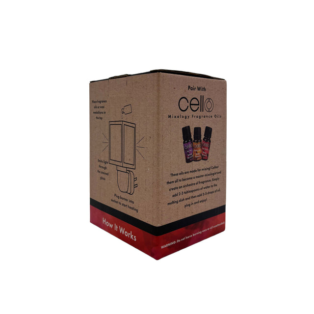 Electric wax burner packaging display suitable for gifting