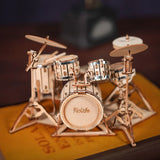 ROBOTIME Drum Kit DIY Model Kit